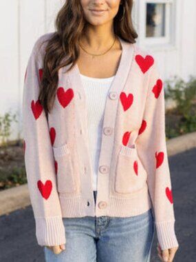 Knit Heart Cardigan